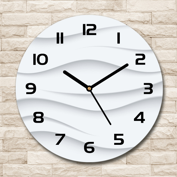 Round wall clock Wave abstraction