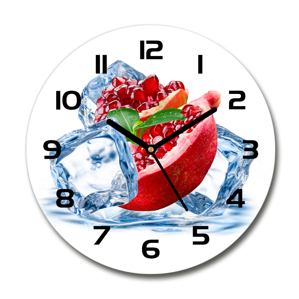 Round wall clock Ice navy blue