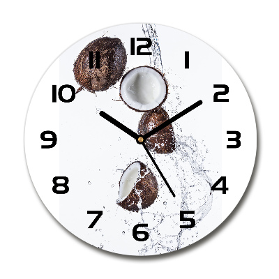 Round wall clock Coconut with water