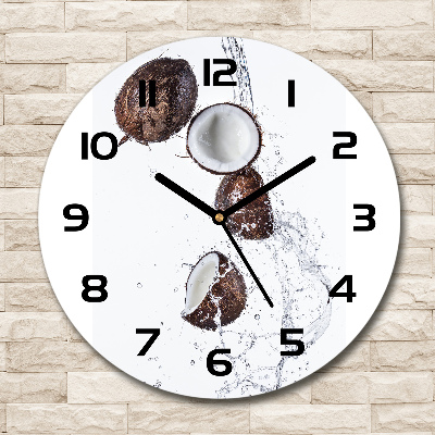 Round wall clock Coconut with water