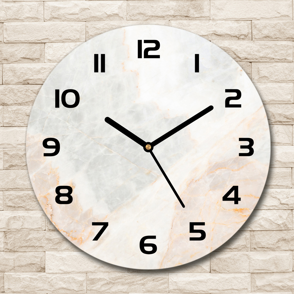 Round wall clock Marble