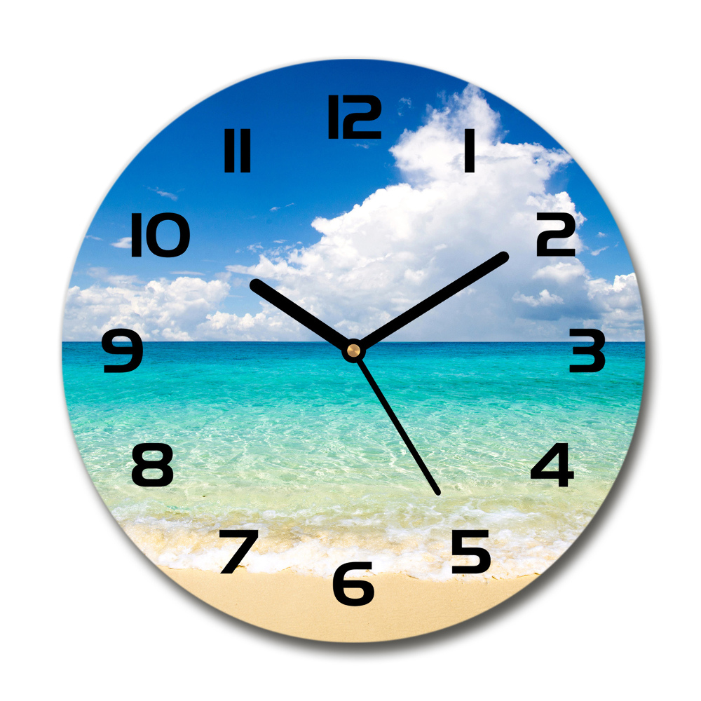 Round wall clock Paradise beach