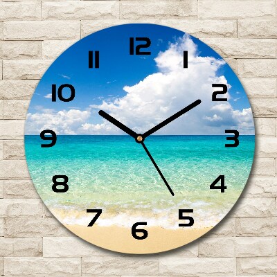 Round wall clock Paradise beach