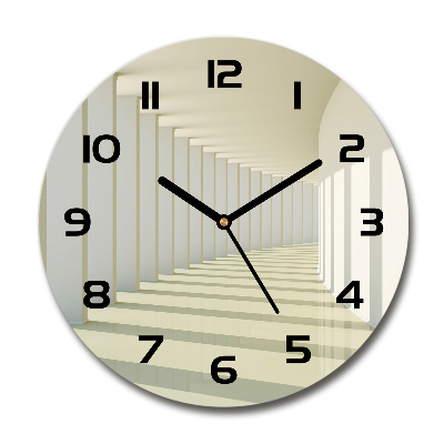 Round wall clock Corridor