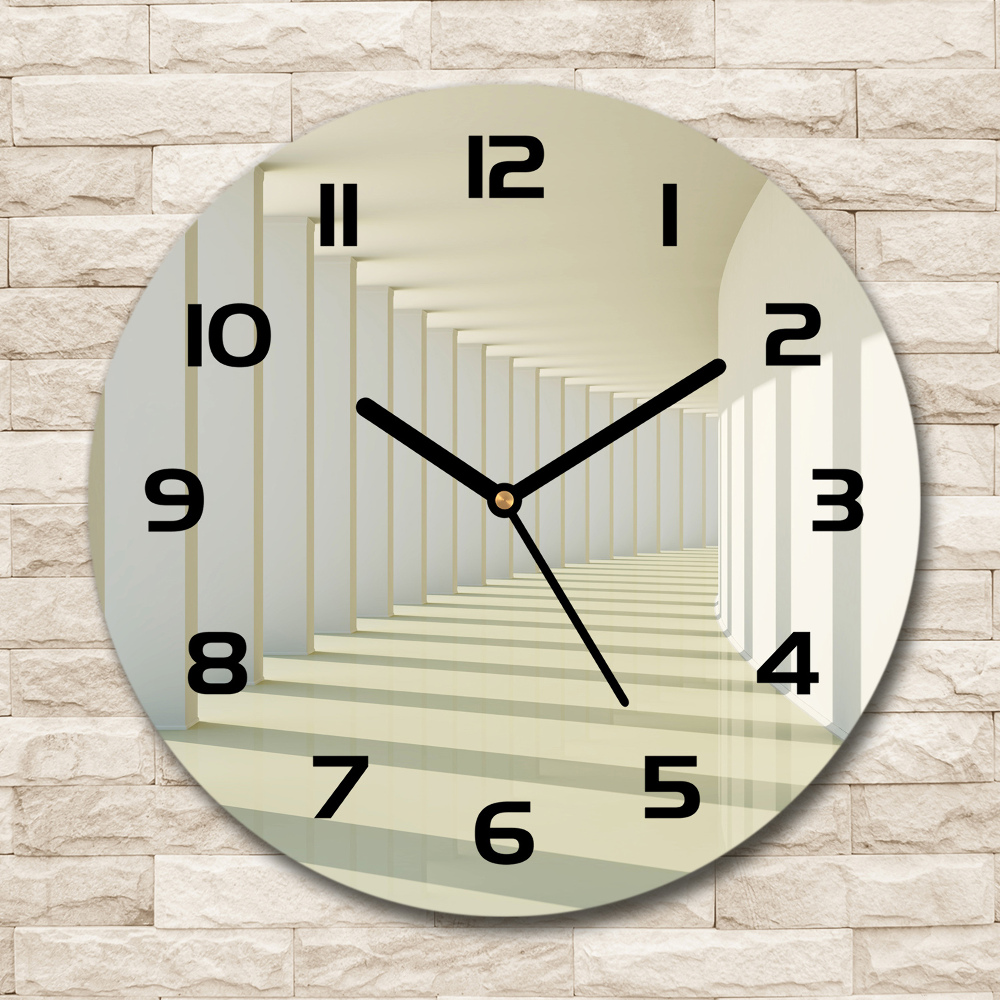 Round wall clock Corridor