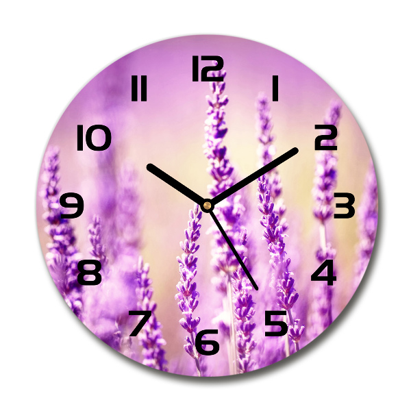 Round wall clock Lavender