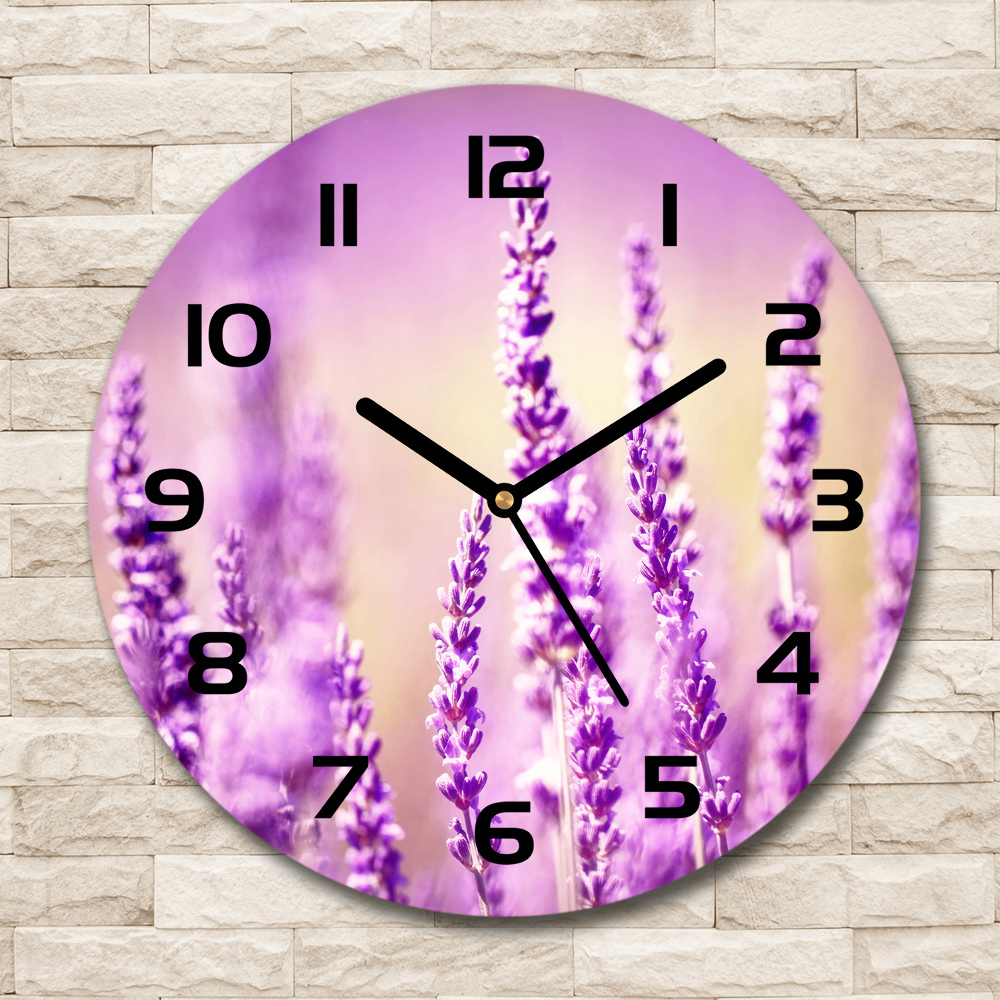 Round wall clock Lavender