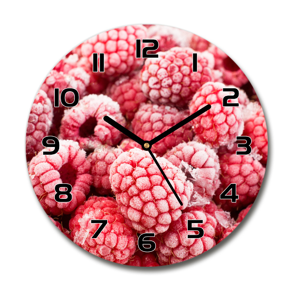 Round wall clock Frozen raspberries