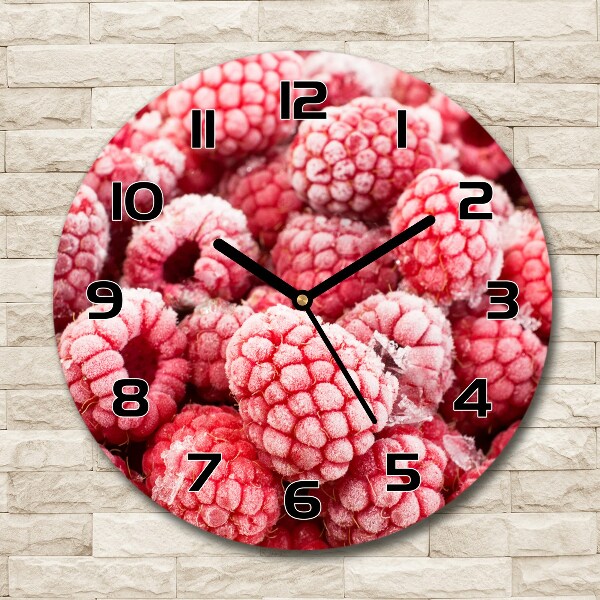 Round wall clock Frozen raspberries