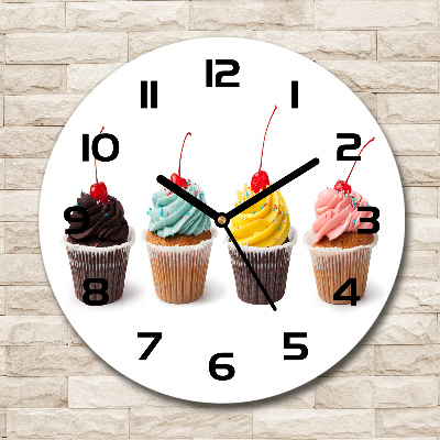 Round wall clock Cupcakes