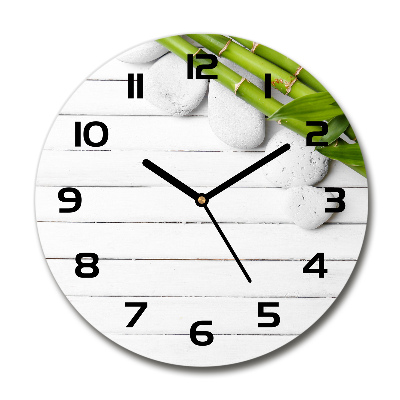 Round wall clock Bamboo