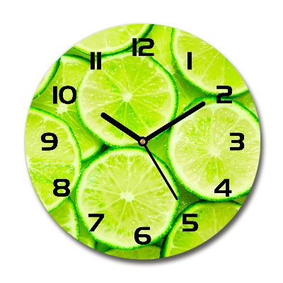 Round wall clock Lime