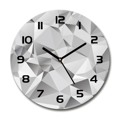 Round wall clock 3D abstraction