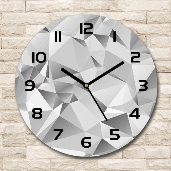 Round wall clock 3D abstraction