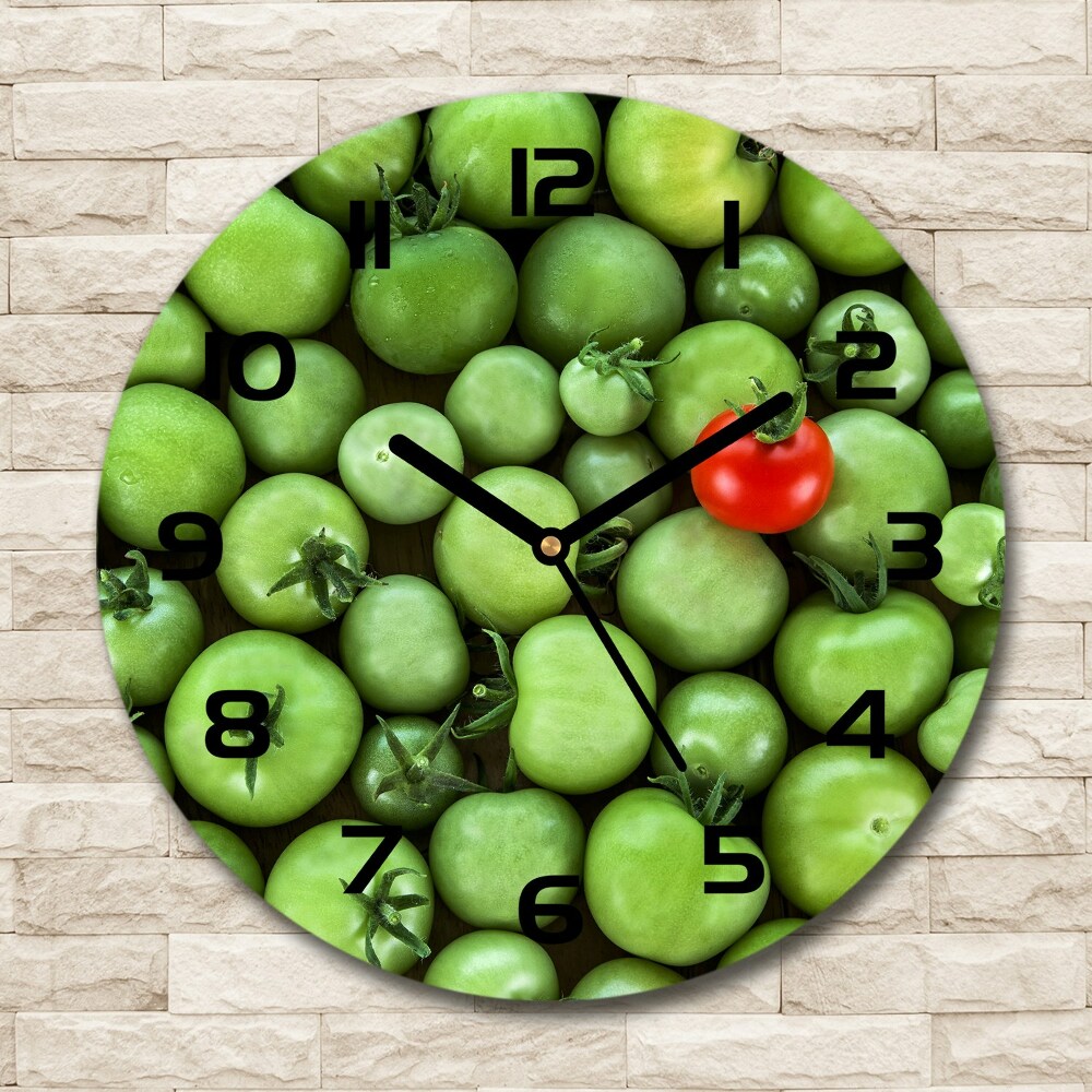 Round wall clock Mature tomato