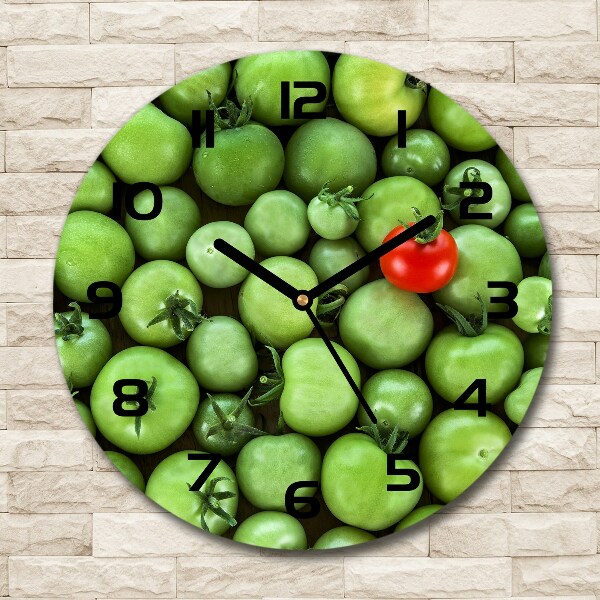 Round wall clock Mature tomato