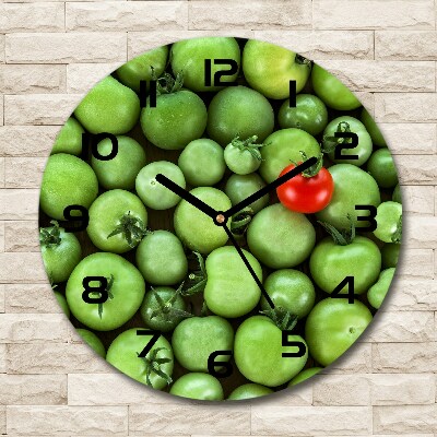 Round wall clock Mature tomato