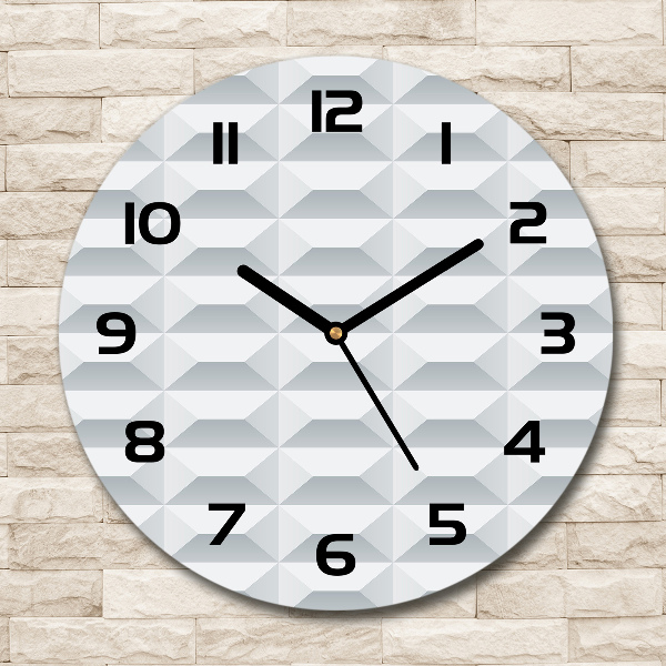 Round wall clock Geometric background