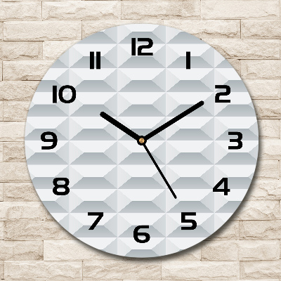 Round wall clock Geometric background