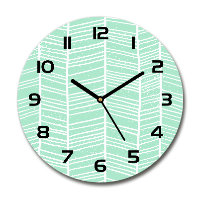 Round wall clock Flankeet pattern