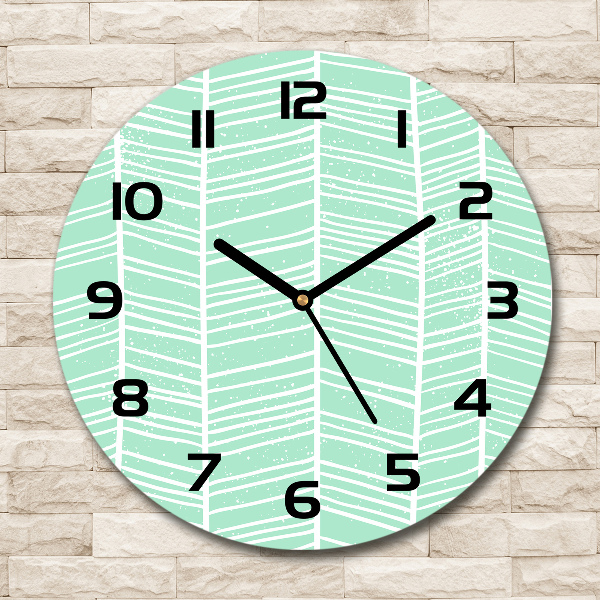 Round wall clock Flankeet pattern