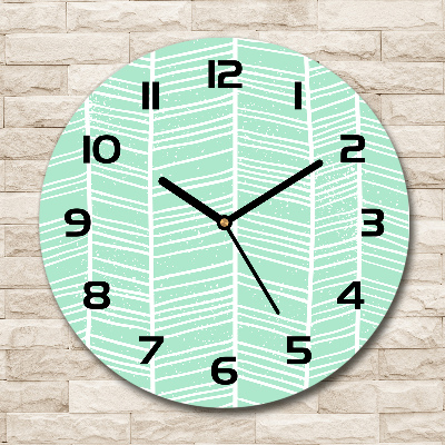 Round wall clock Flankeet pattern