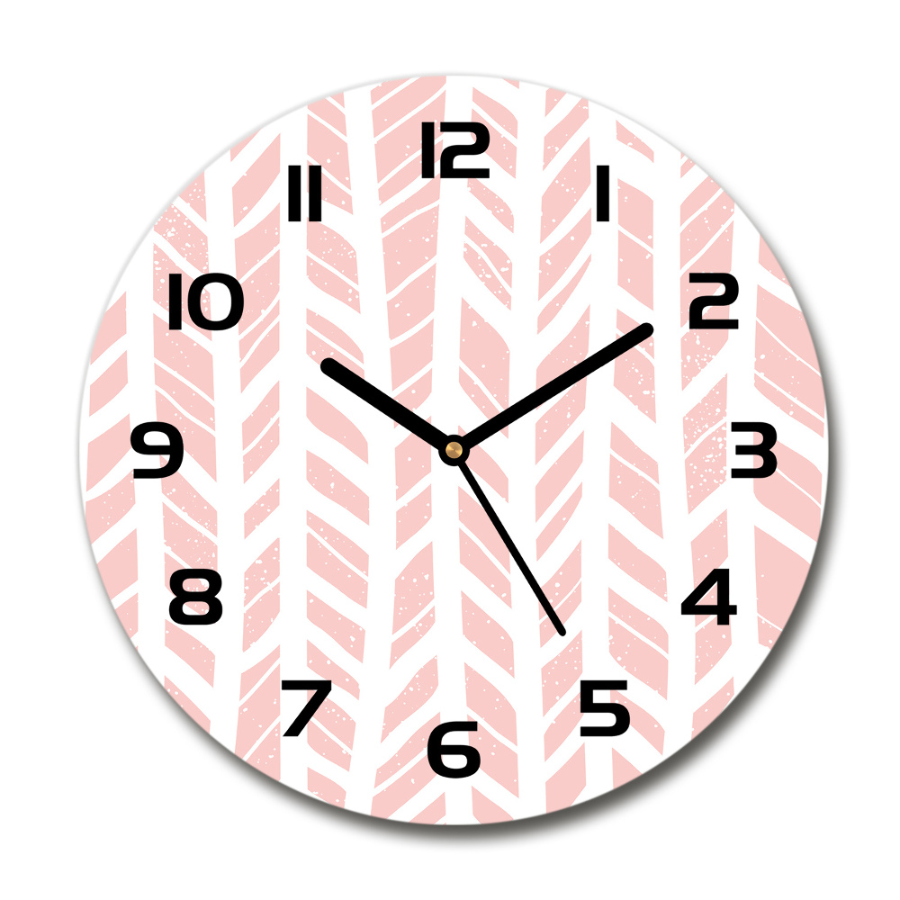 Round wall clock Flankeet pattern