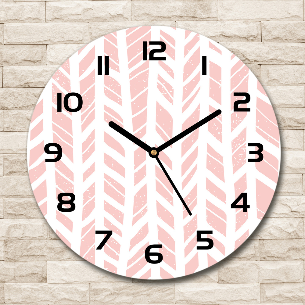 Round wall clock Flankeet pattern