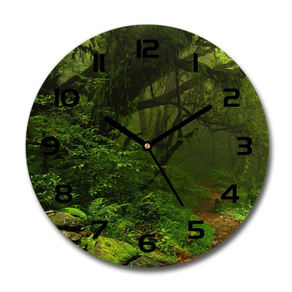 Round clock glass Jungle in Nepal