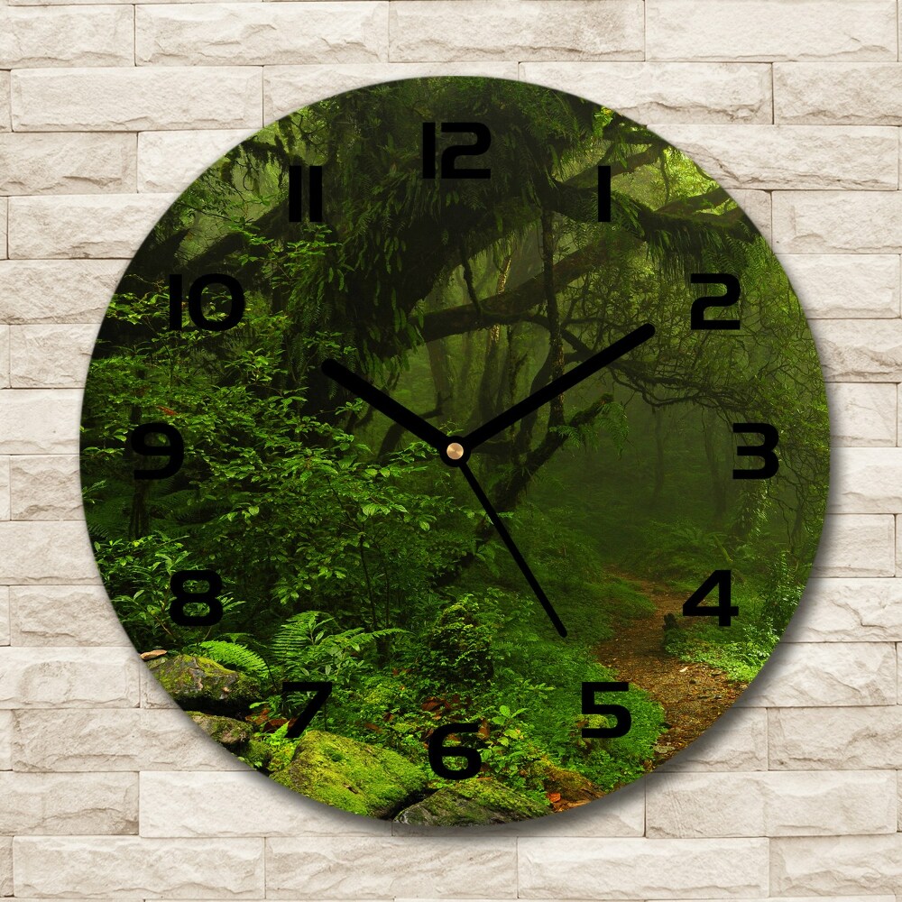 Round clock glass Jungle in Nepal