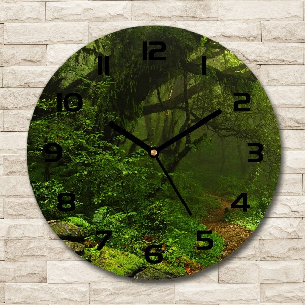 Round clock glass Jungle in Nepal