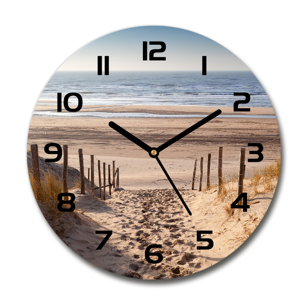 Round wall clock Coastal dunes