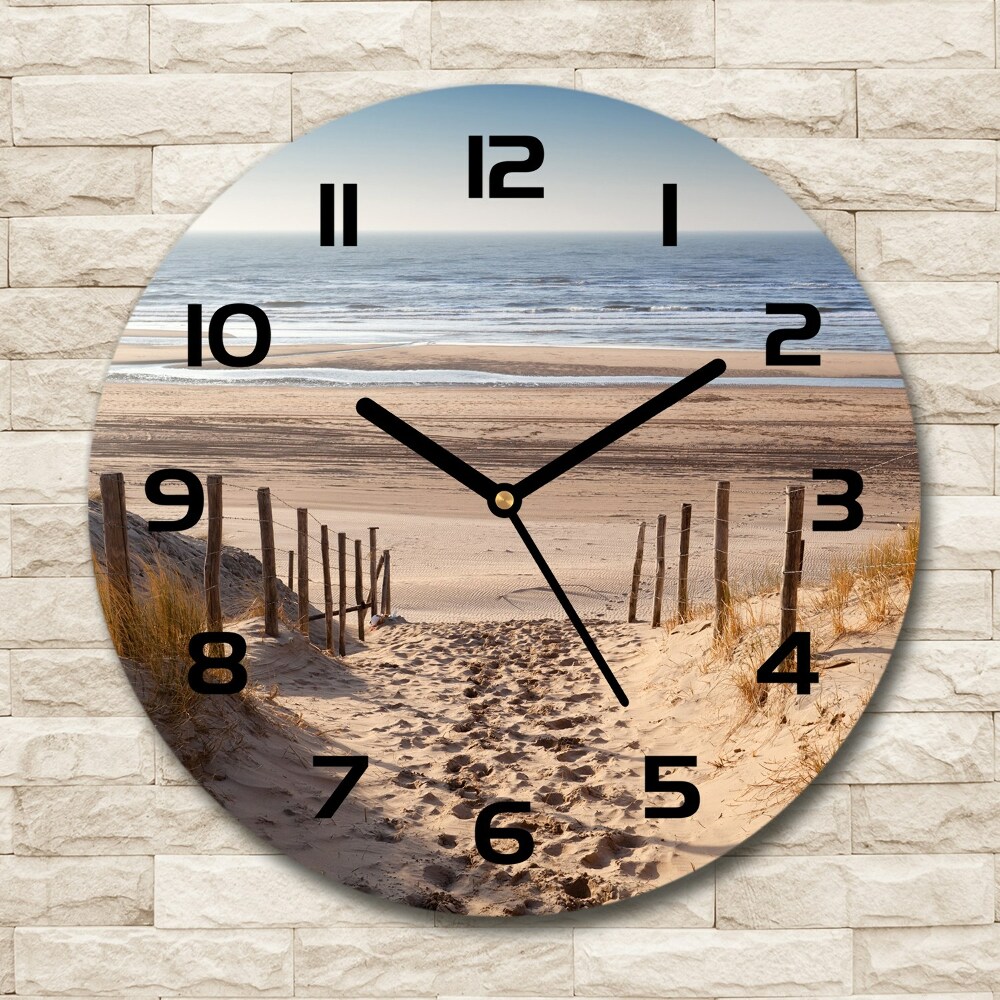 Round wall clock Coastal dunes