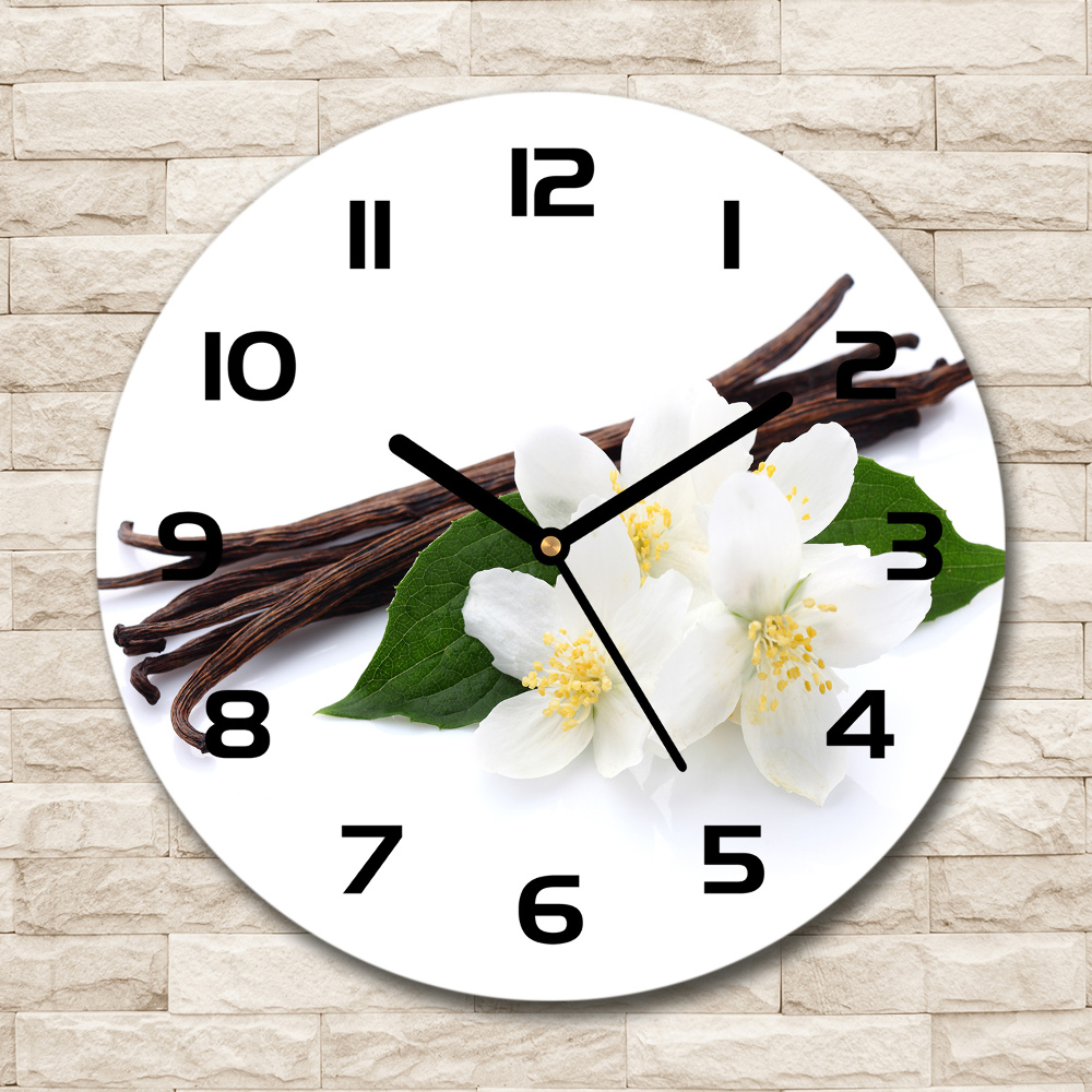 Round wall clock Jasmine and vanilla