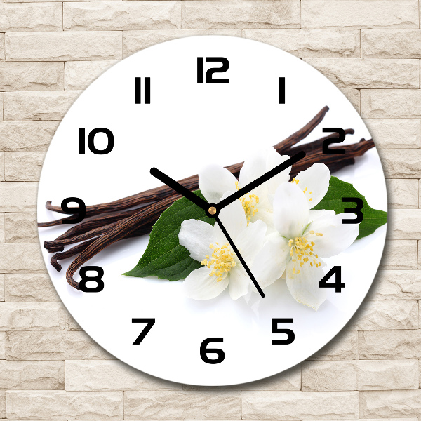 Round wall clock Jasmine and vanilla