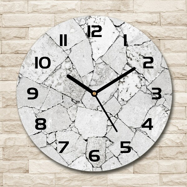 Round wall clock Stone wall