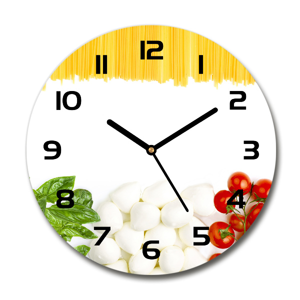 Round wall clock Italian flag