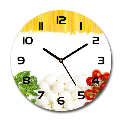 Round wall clock Italian flag