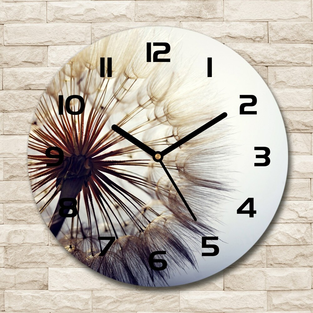 Round wall clock Dandelion