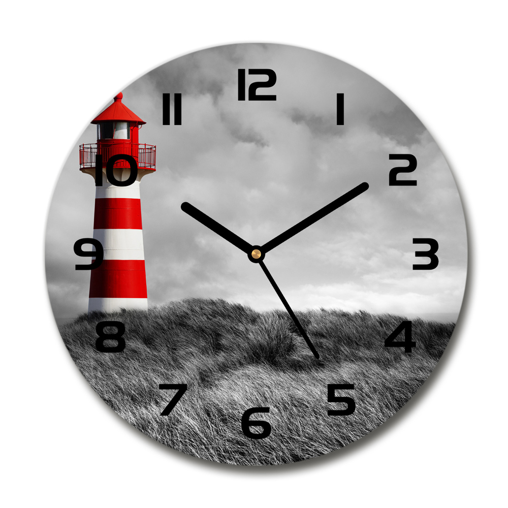 Round wall clock Lighthouse