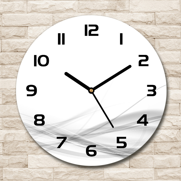 Round wall clock Wave abstraction