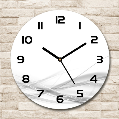 Round wall clock Wave abstraction