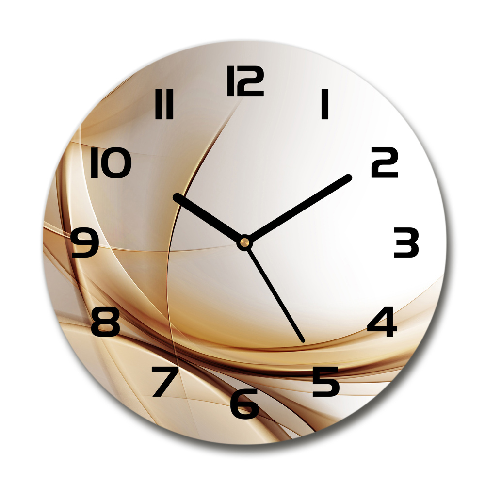 Round wall clock Wave abstraction