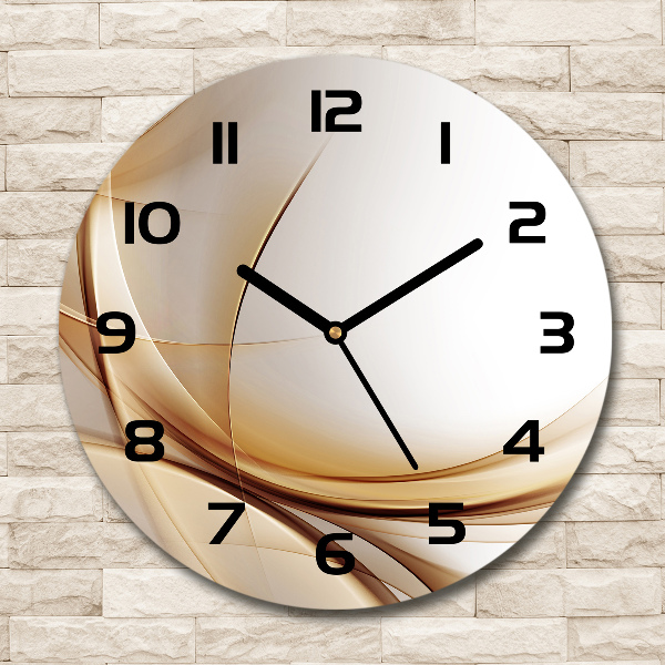 Round wall clock Wave abstraction