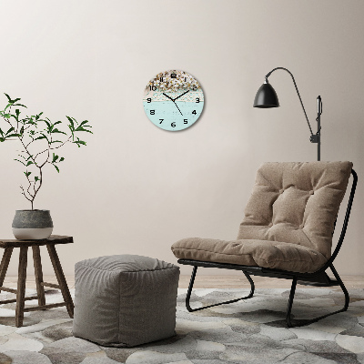 Round wall clock Cherry blossoms