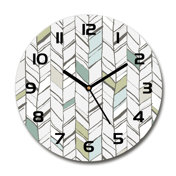 Round wall clock Flankeet pattern