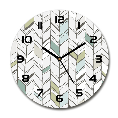 Round wall clock Flankeet pattern