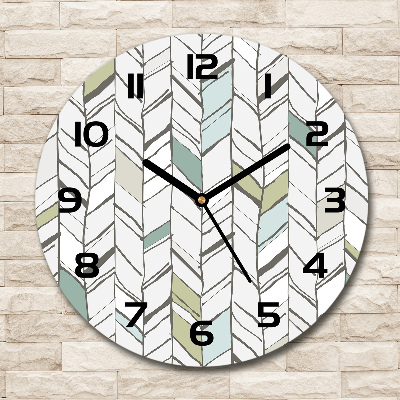 Round wall clock Flankeet pattern