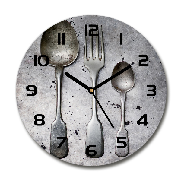 Round wall clock Cutlery