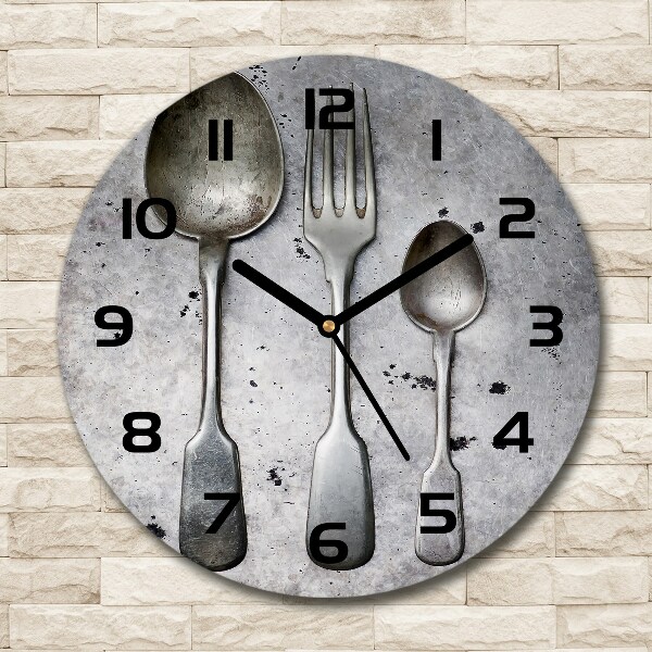 Round wall clock Cutlery